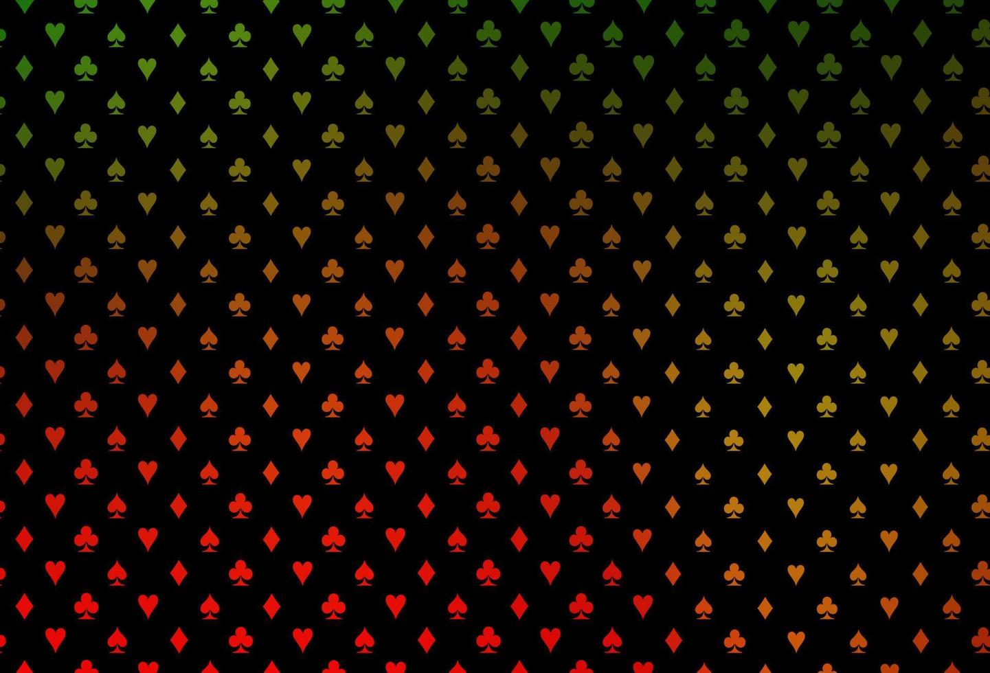 texture vecteur vert foncé et rouge avec des cartes à jouer.