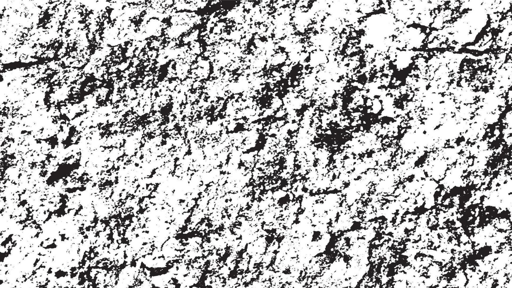 texture de superposition en détresse, arrière-plan grunge noir blanc abstrait, saleté en détresse vectorielle, texture de copeaux, fissures, rayures, éraflures, poussière, saleté. vecteur