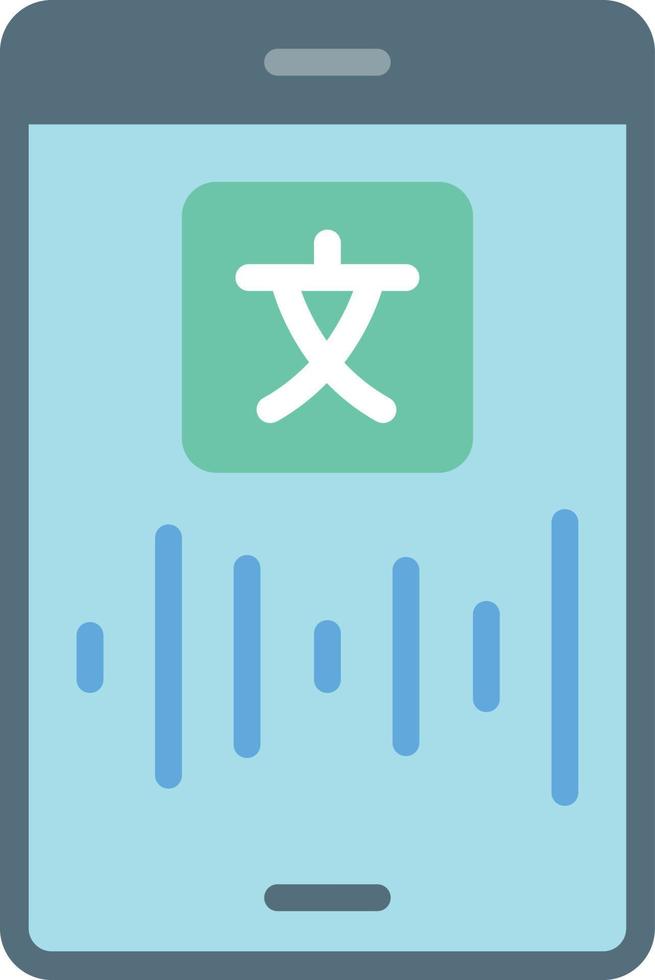 icône plate de l'application mobile vecteur