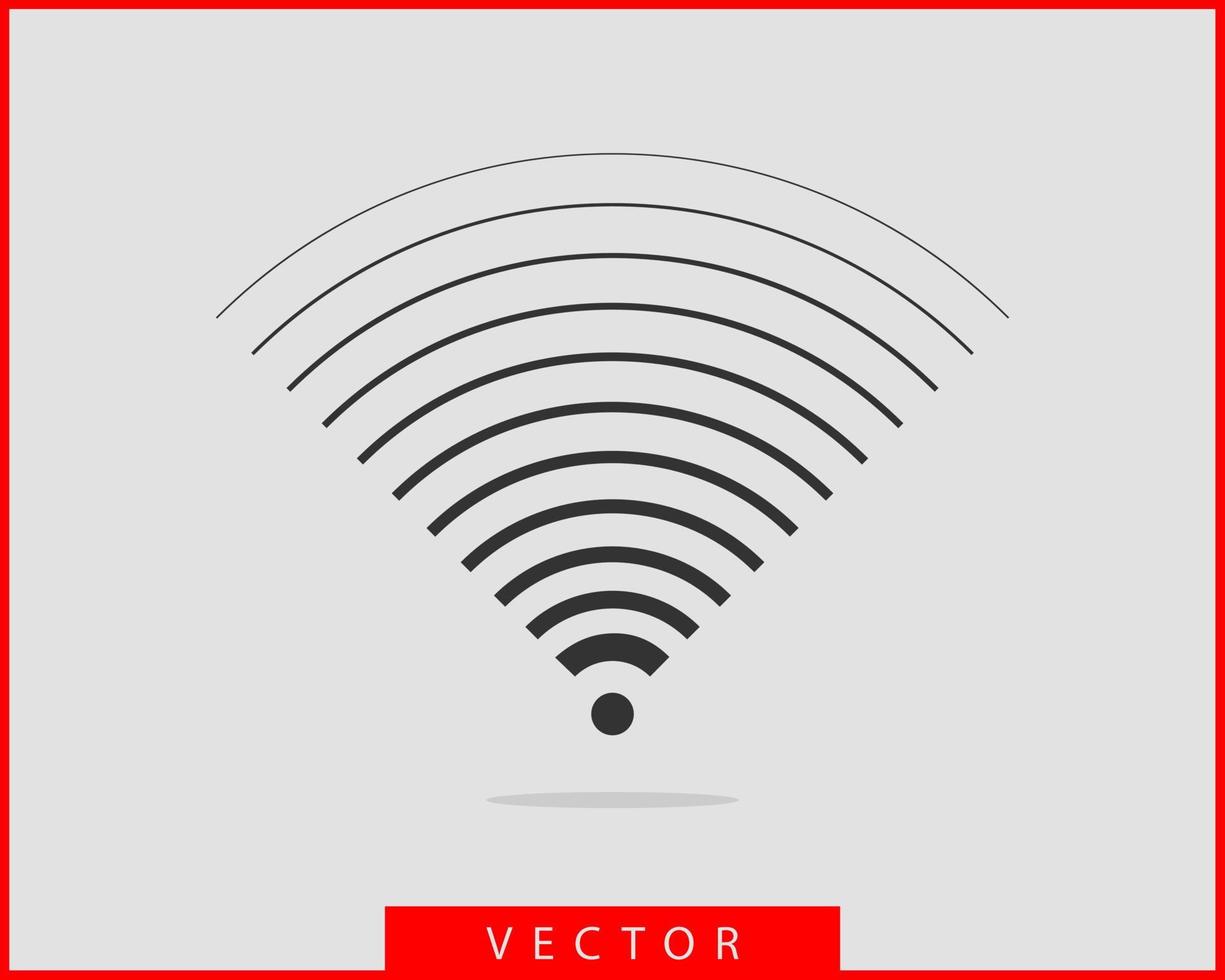 icône wi-fi gratuite. symbole de vecteur wifi de zone de connexion. signal des ondes radio.