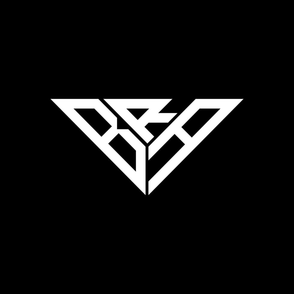 conception créative de logo de lettre de soutien-gorge avec graphique vectoriel, logo simple et moderne de soutien-gorge en forme de triangle. vecteur