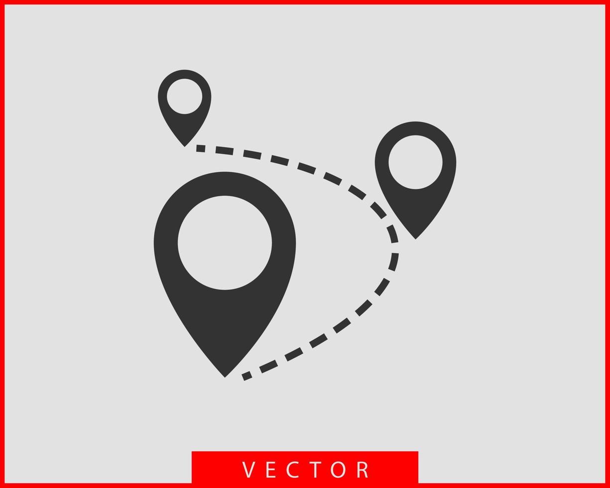 icônes de la carte. pointeur de marqueur. icône de vecteur d'emplacement de broche. symbole de navigation gps.