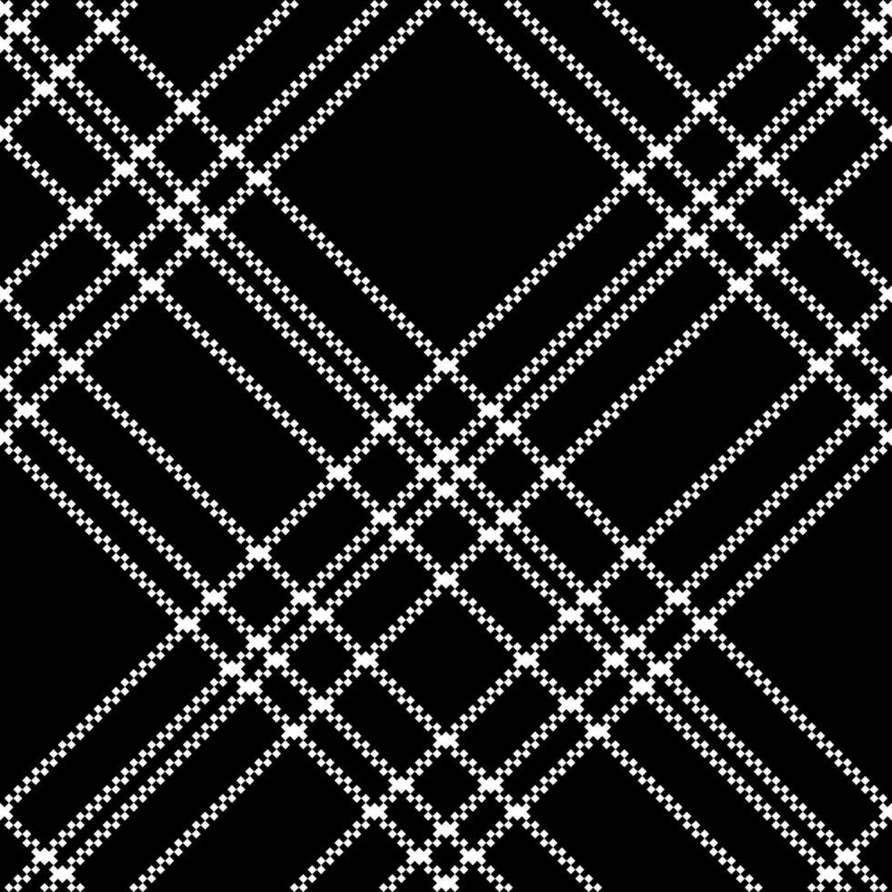 chèque monochrome motif sans couture de pixel noir à carreaux vecteur