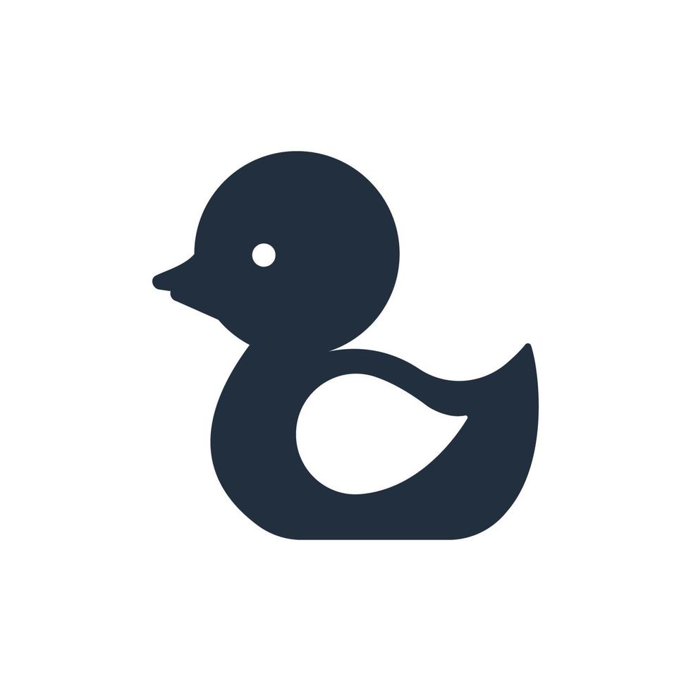 icône de petit canard, vecteur et illustration.
