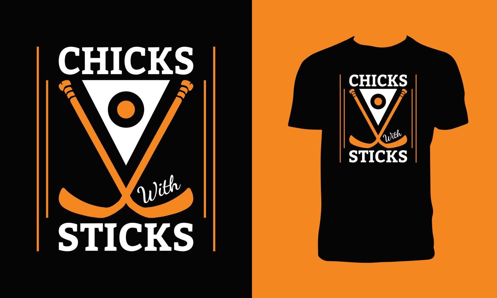 conception de t-shirt graphique de hockey vecteur