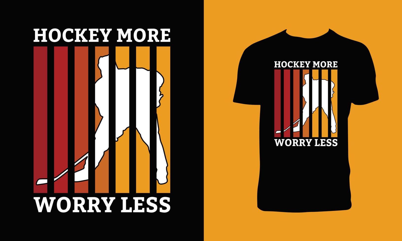 conception de t-shirt de vecteur de hockey