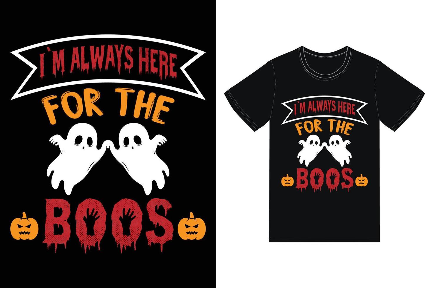 conception de t-shirt de citations d'halloween pour le jour d'halloween vecteur