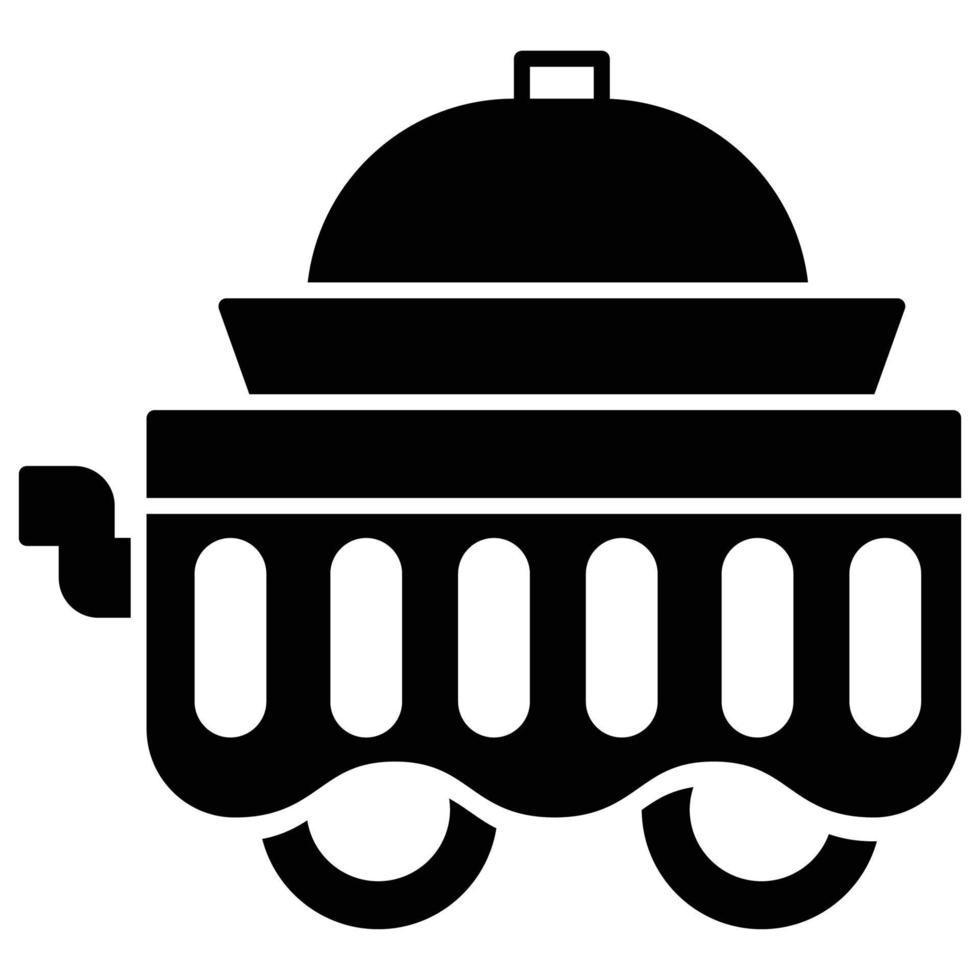 icône de plat de nourriture, thème de service alimentaire vecteur