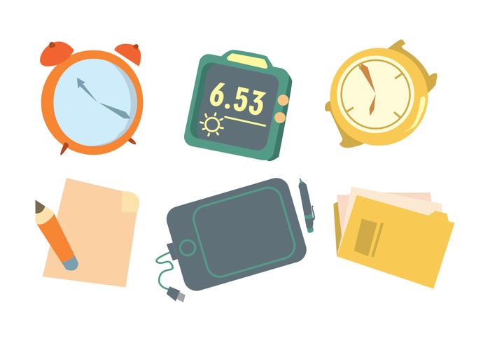 Time is Money Vector Set
