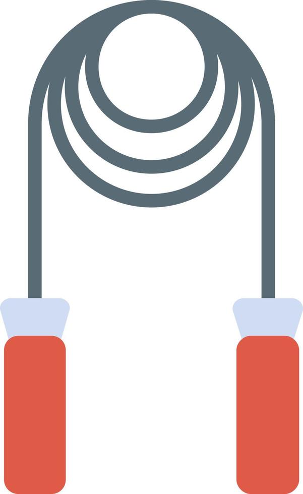 icône plate de corde à sauter vecteur