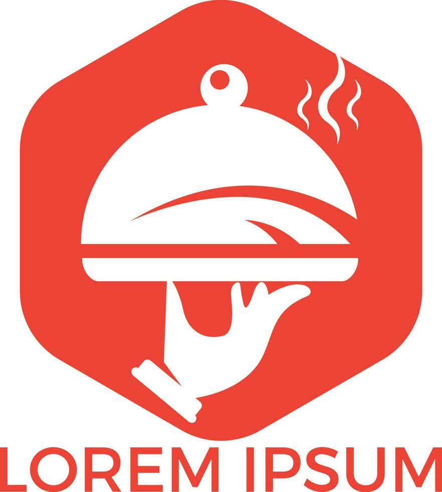 logo abstrait pour café ou restaurant. symbole d'icône de nourriture graphique pour les affaires de cuisine. vecteur