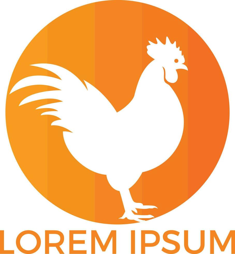 création de logo vectoriel coq.