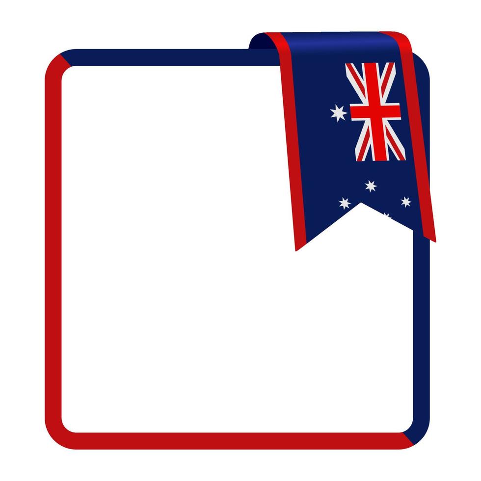 drapeau australievecteur dessiné à la main vecteur