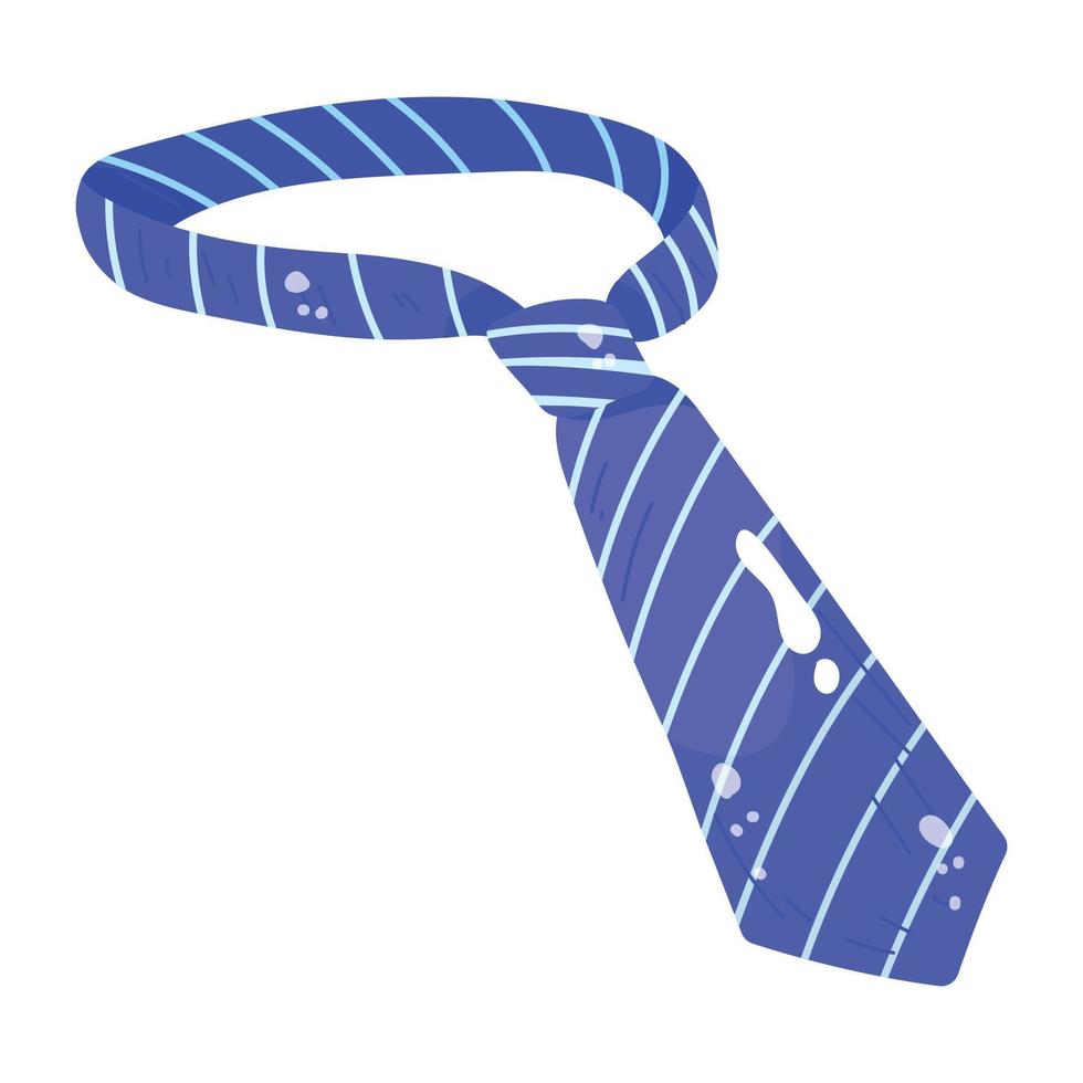 icône d'autocollant plat cravate, facile à utiliser et évolutive vecteur