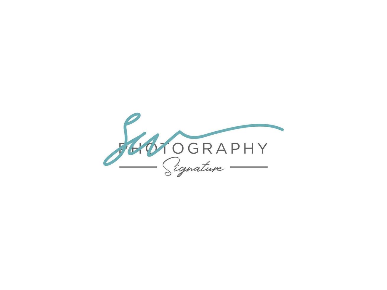 lettre sw signature logo template vecteur