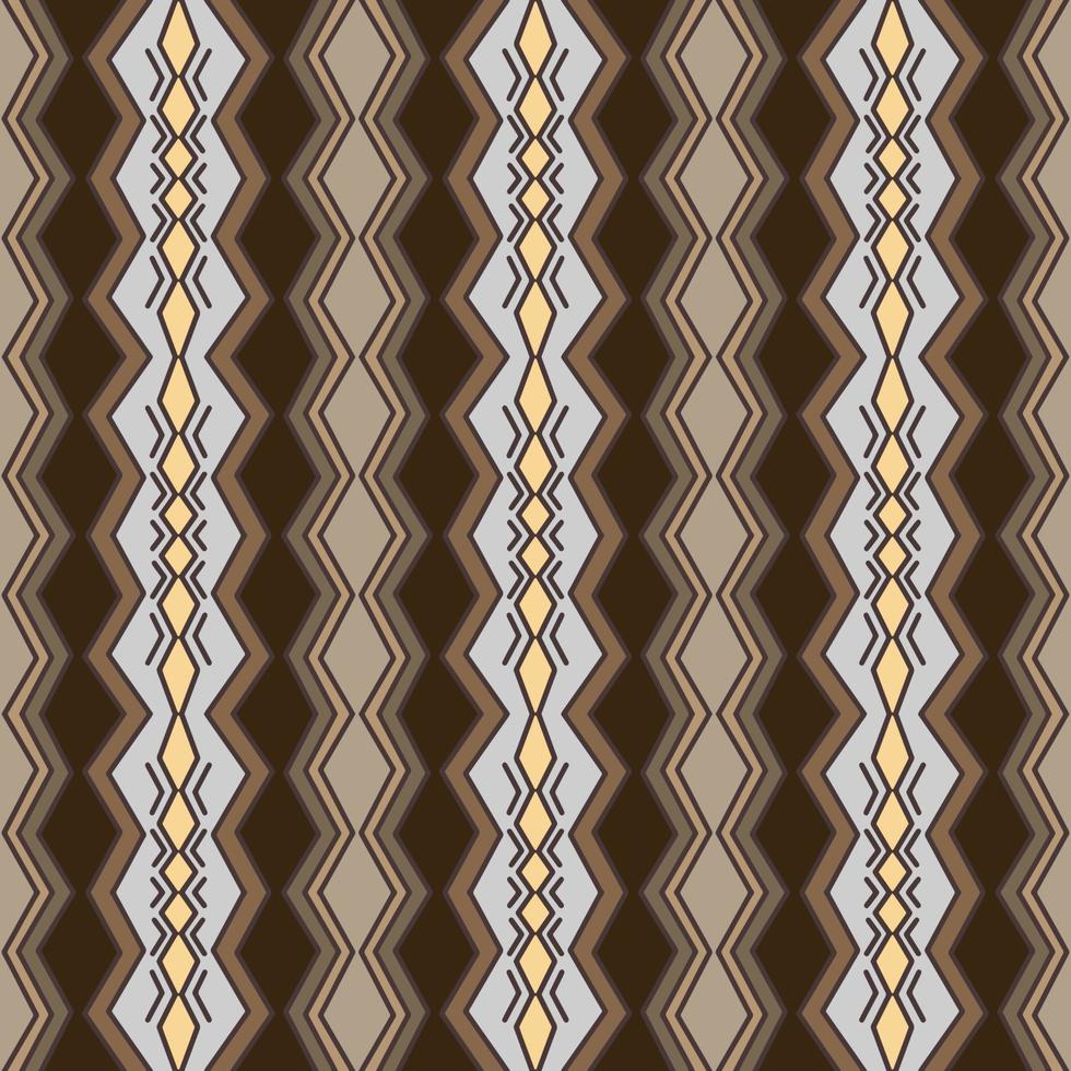 modèle sans couture de symétrie. couleur beige et marron. style de luxe. idéal pour les vêtements en tissu, la céramique, le papier peint. illustration vectorielle. vecteur