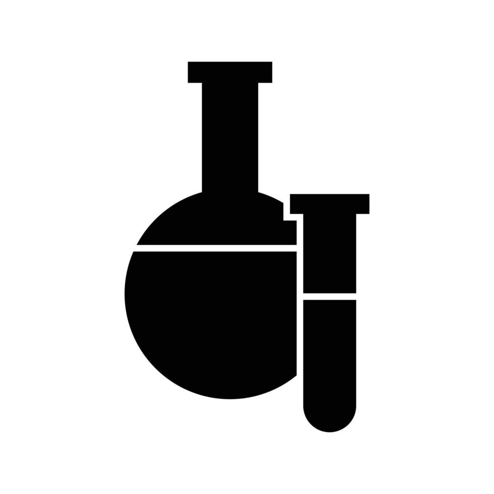 icône de bouteille chimique vecteur