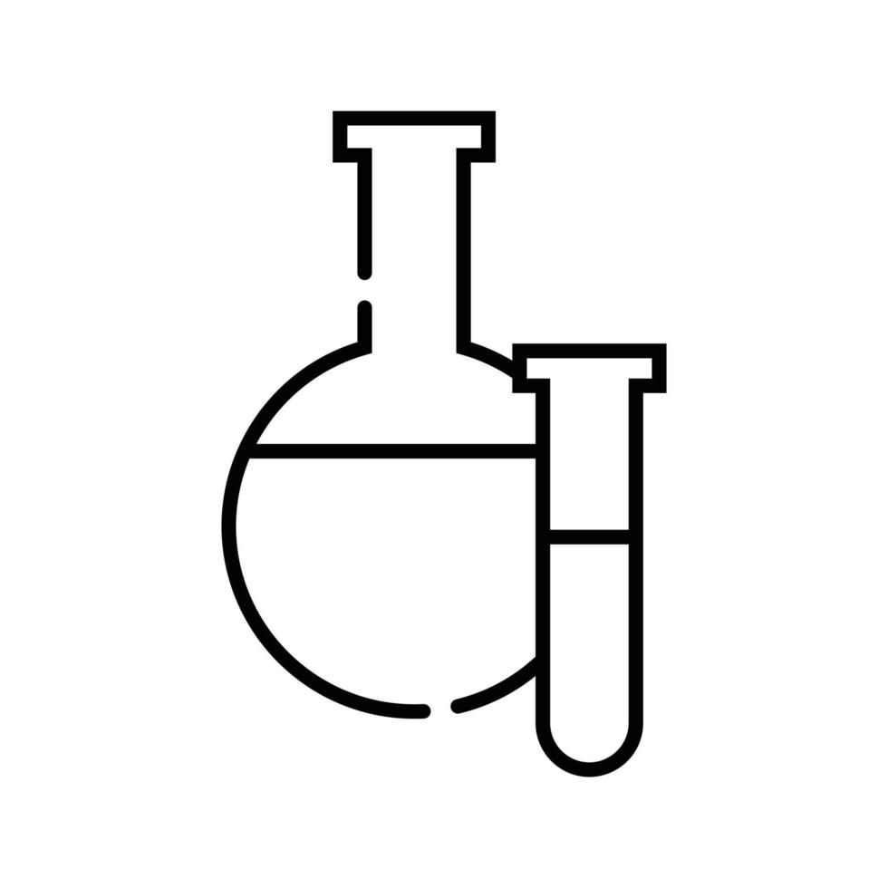icône de bouteille chimique vecteur
