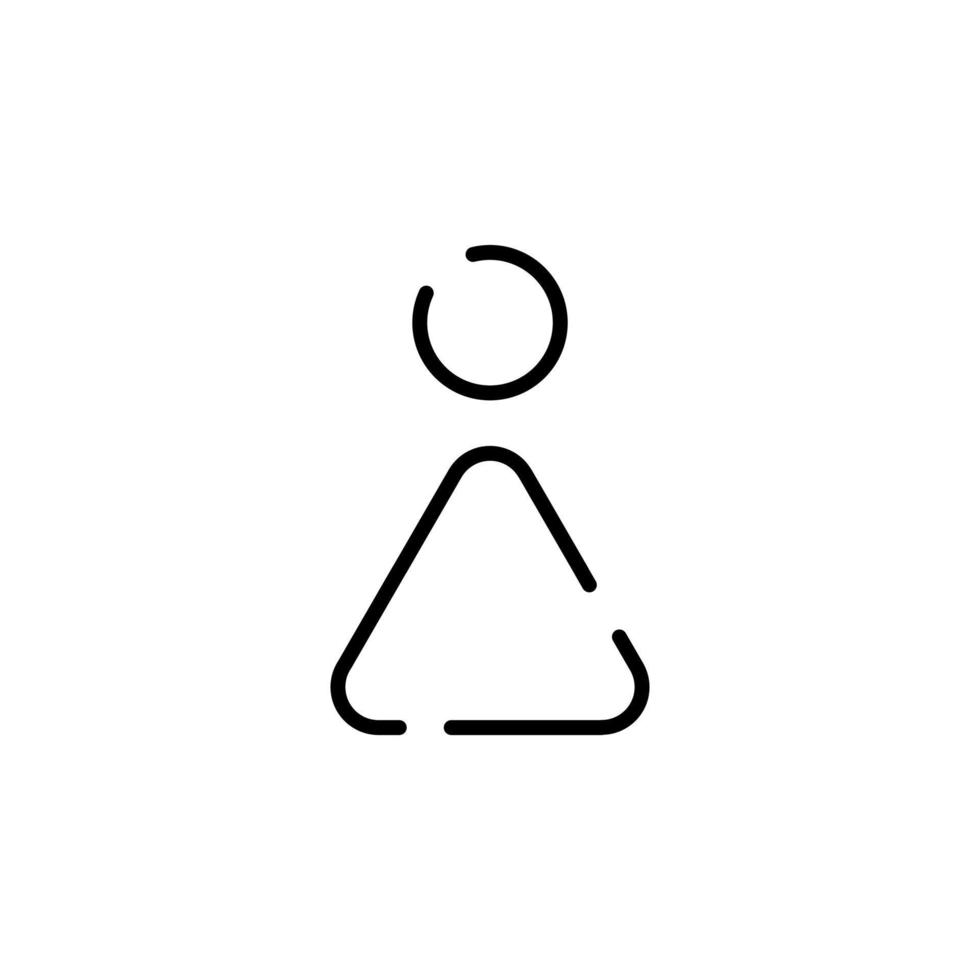 sexe, signe, homme, femme, ligne pointillée droite icône illustration vectorielle modèle de logo. adapté à de nombreuses fins. vecteur