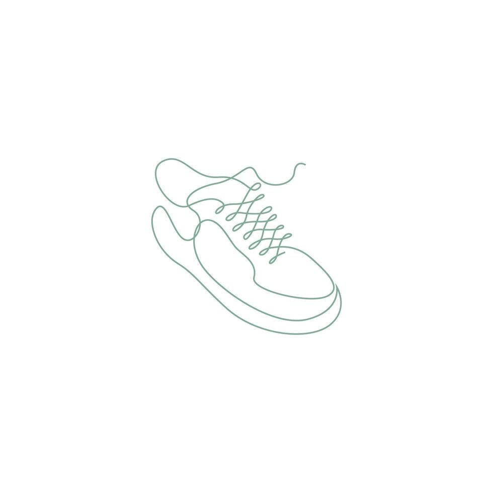 conception d'art en ligne de chaussures vecteur