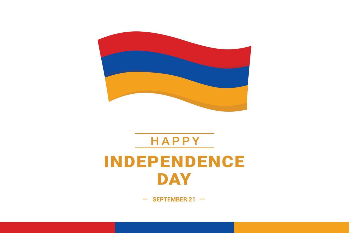 fête de l'indépendance de l'arménie vecteur