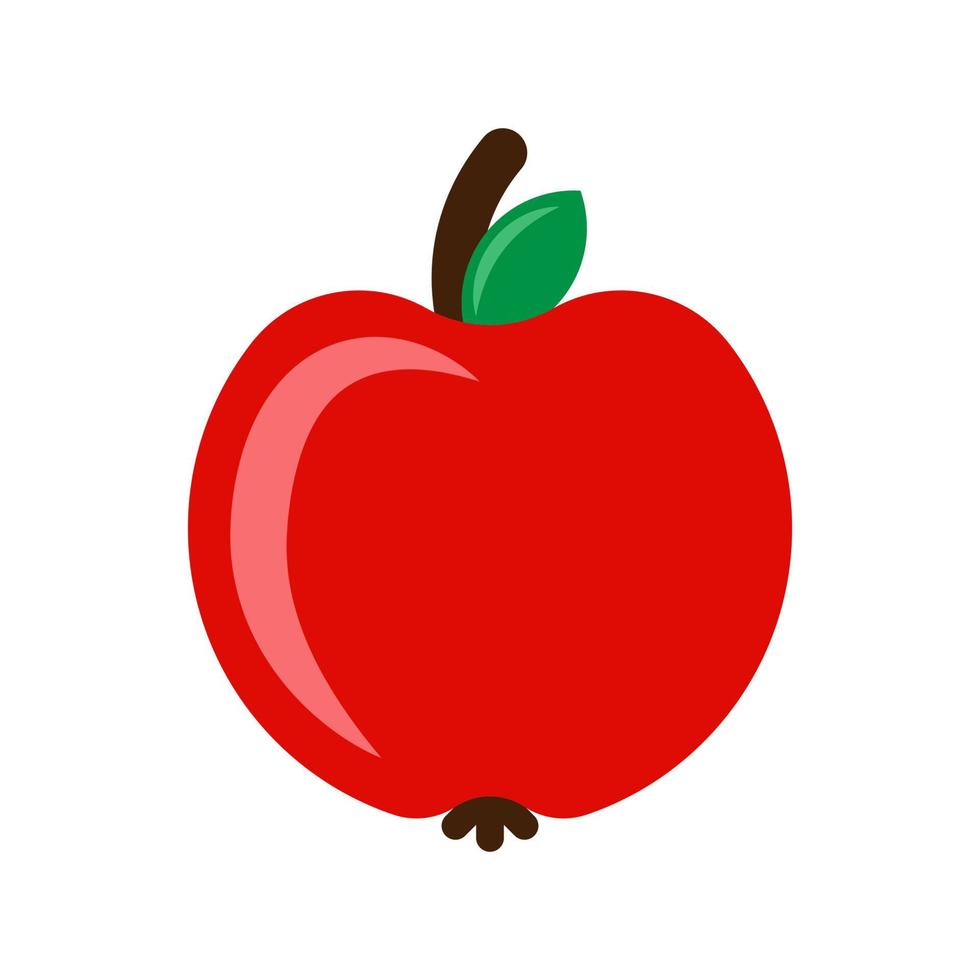icône de vecteur de pomme isolé sur fond blanc