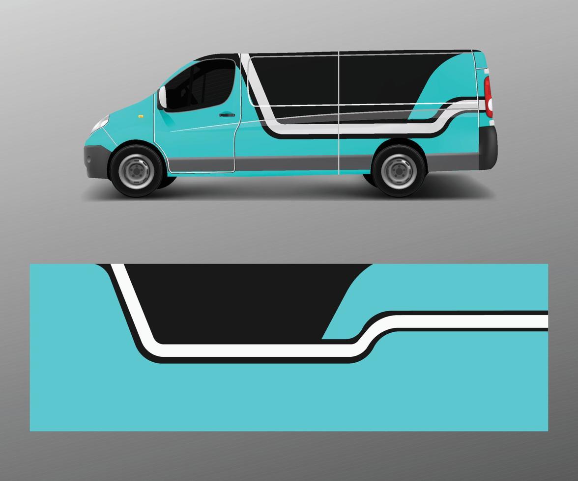 conceptions de course abstraites graphiques pour l'enveloppe de vinyle d'autocollant de véhicule. vecteur de décalque de voiture
