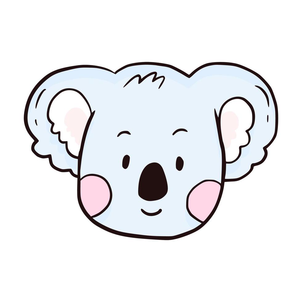 mignon bébé koala icône illustration dessin vecteur dessin animé