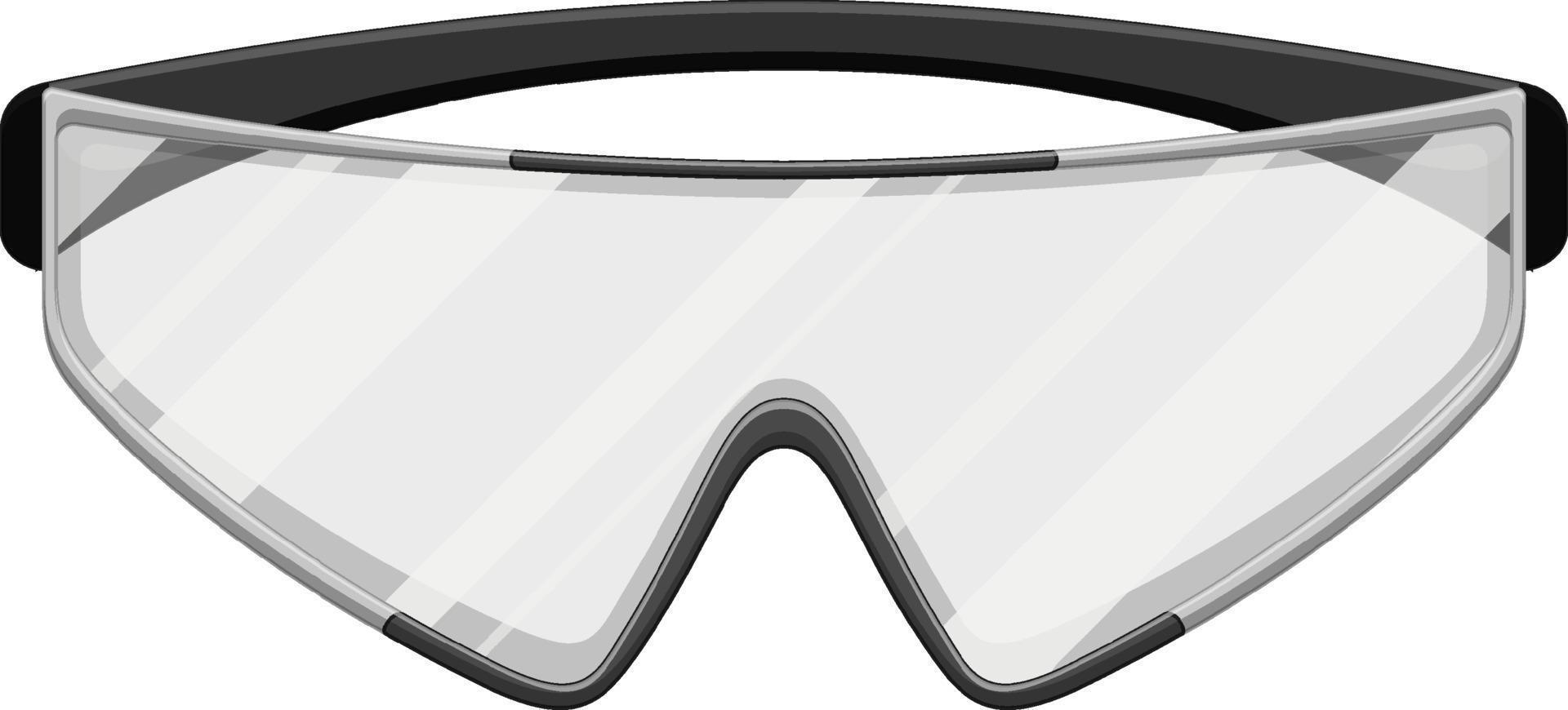 lunettes de sécurité sur fond blanc vecteur