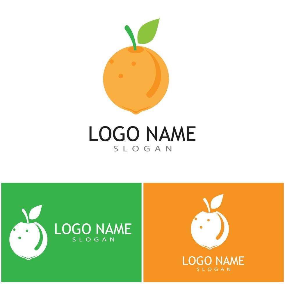 conception de logo orange icône vecteur illustration design