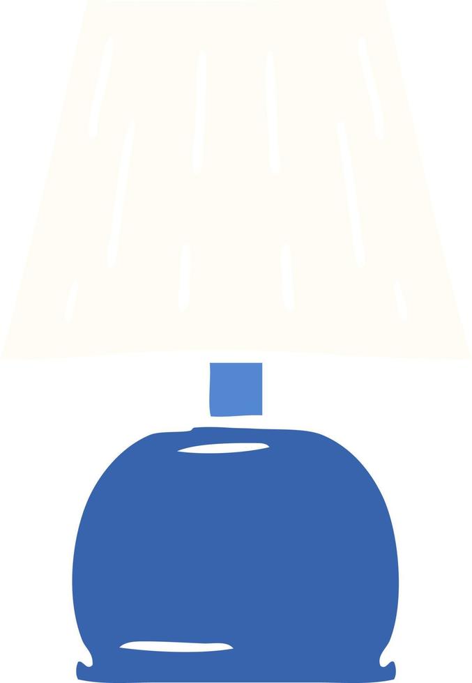 dessin animé doodle d'une lampe de chevet vecteur