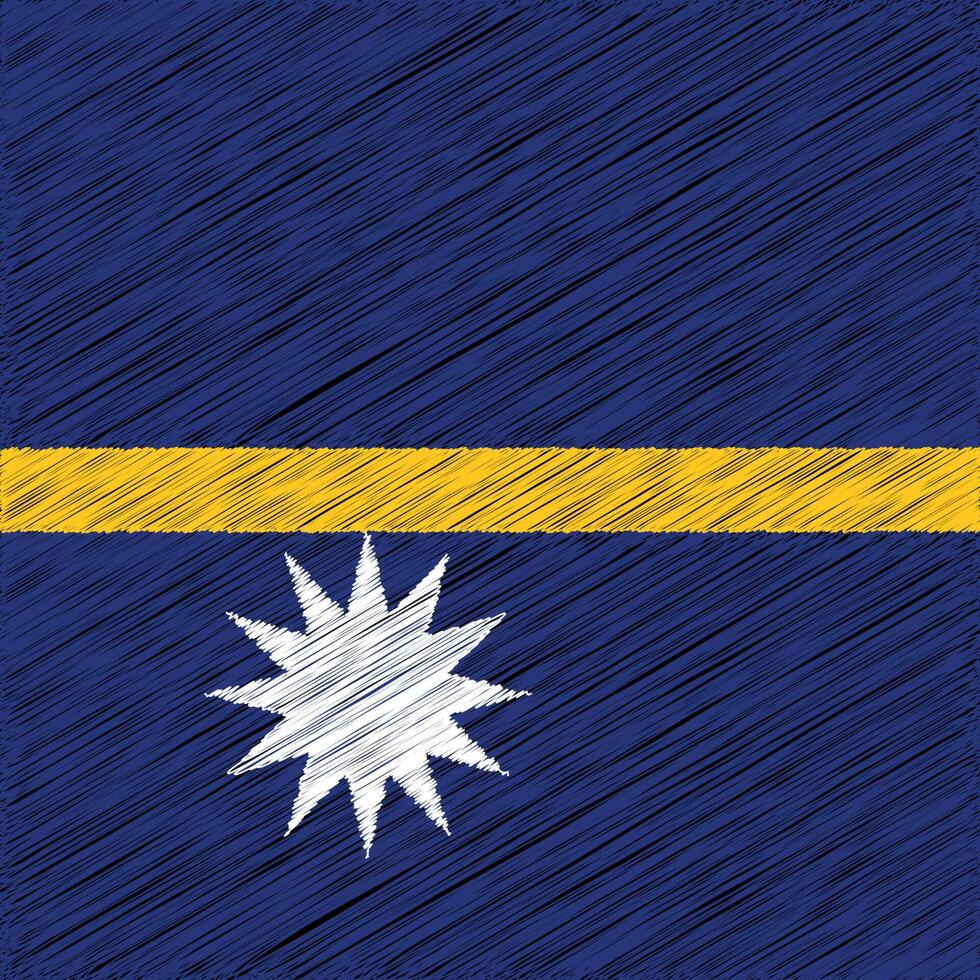 fête de l'indépendance de nauru 31 janvier, conception de drapeau carré vecteur