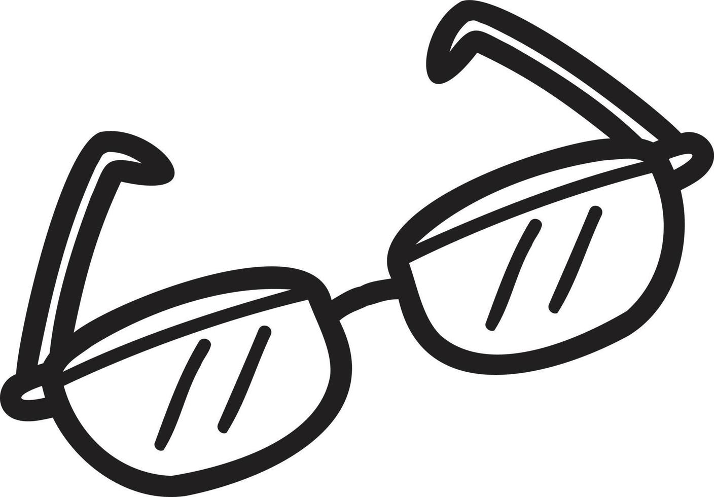 illustration de lunettes dessinées à la main vecteur