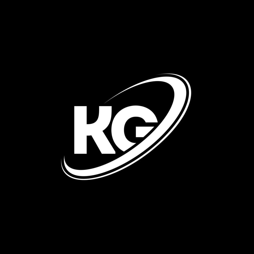 création de logo de lettre kg kg. lettre initiale kg cercle lié monogramme majuscule logo rouge et bleu. logo kg, conception kg. kg, kg vecteur