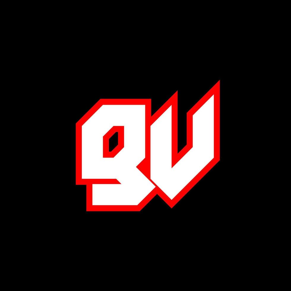 création de logo gv, conception initiale de la lettre gv avec style science-fiction. logo gv pour le jeu, l'esport, la technologie, le numérique, la communauté ou l'entreprise. gv sport police alphabet italique moderne. polices de style urbain de typographie. vecteur