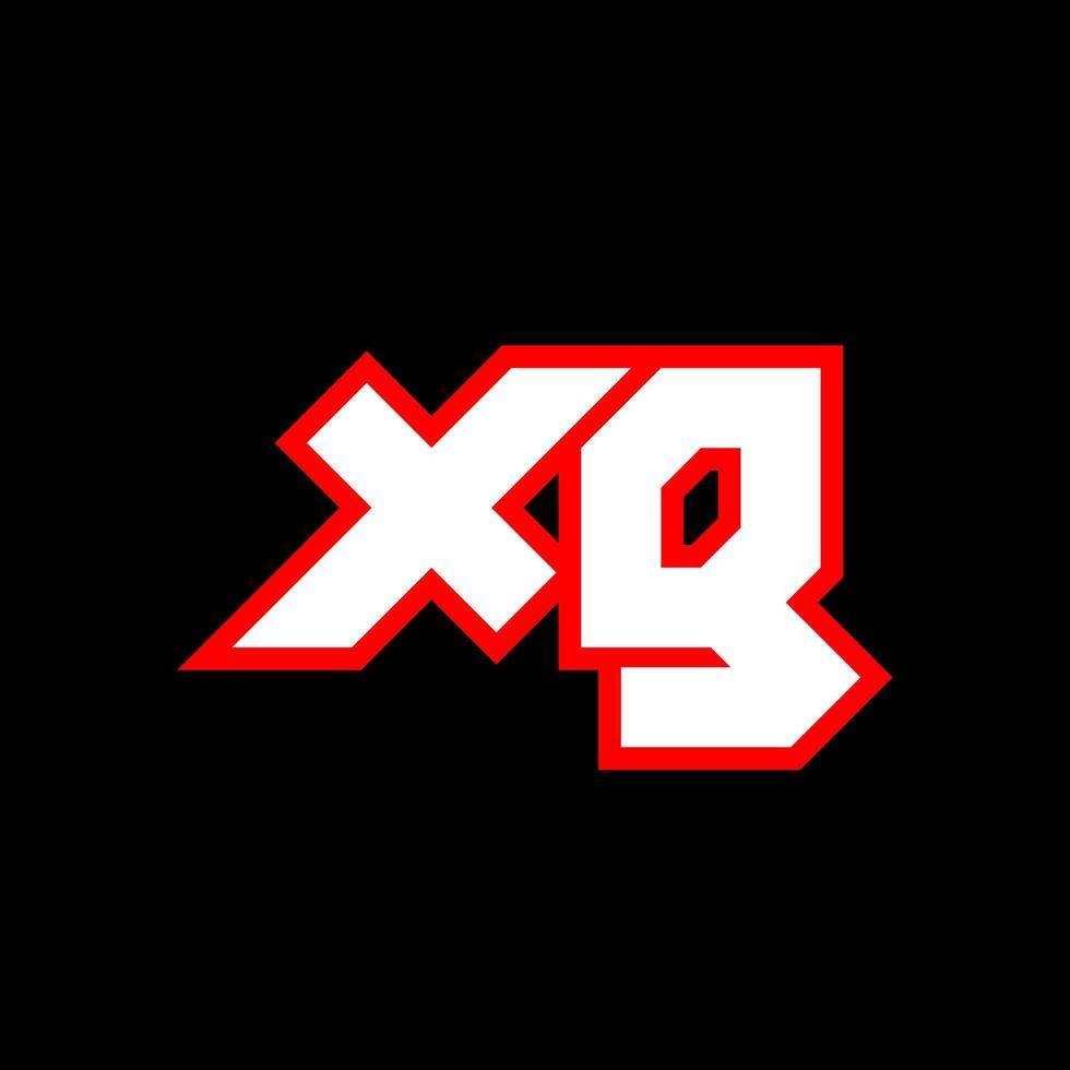création de logo xg, conception initiale de lettre xg avec style science-fiction. logo xg pour le jeu, l'esport, la technologie, le numérique, la communauté ou l'entreprise. xg sport police alphabet italique moderne. polices de style urbain de typographie. vecteur