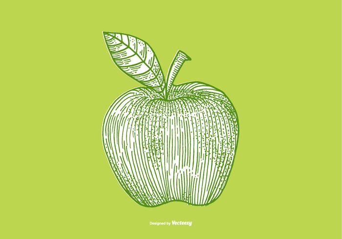 Dessin de pomme vecteur