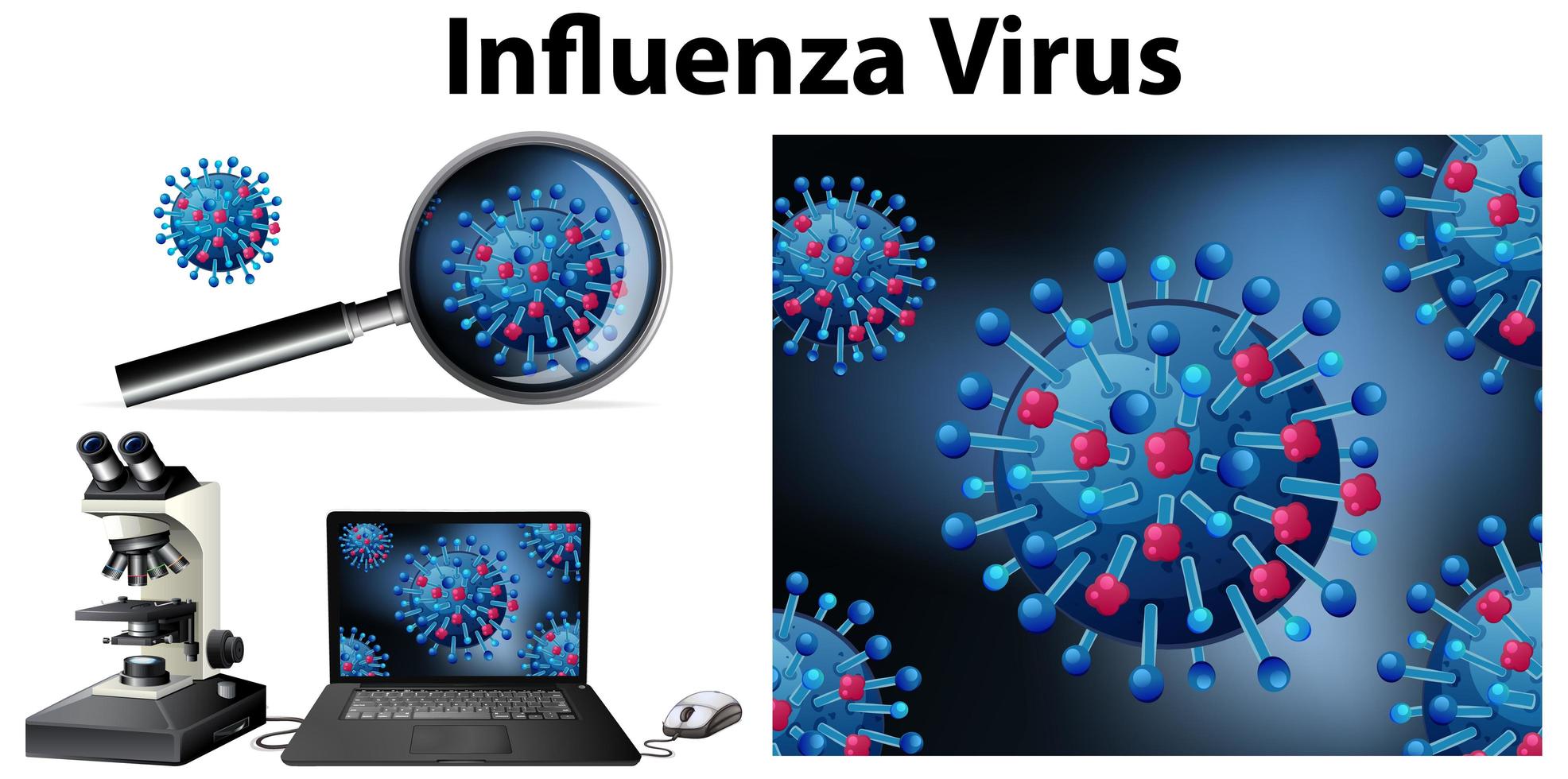 bouchent objet isolé du virus vecteur