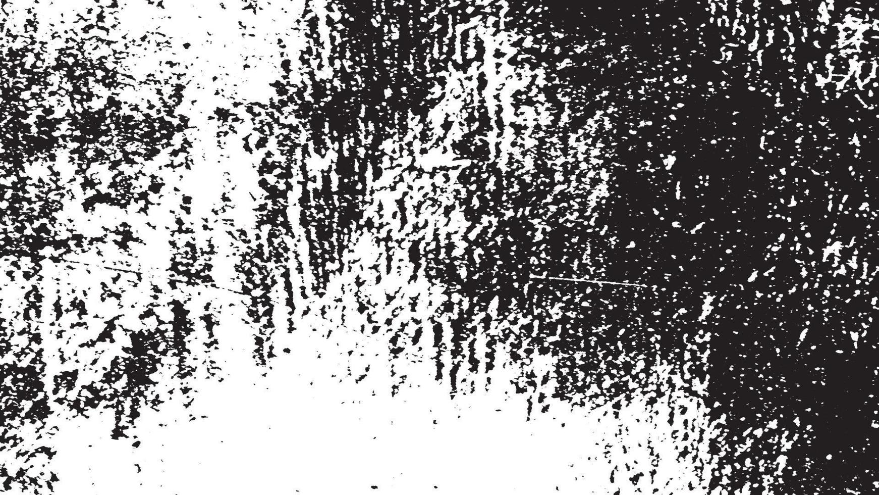 textures grunge rétro en détresse, arrière-plan grunge noir blanc abstrait, superposition de saleté en détresse vectorielle. vecteur