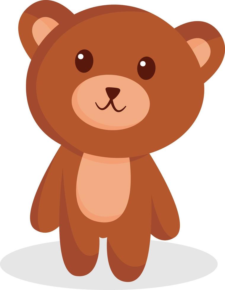 illustration de conception de personnage ours mignon vecteur