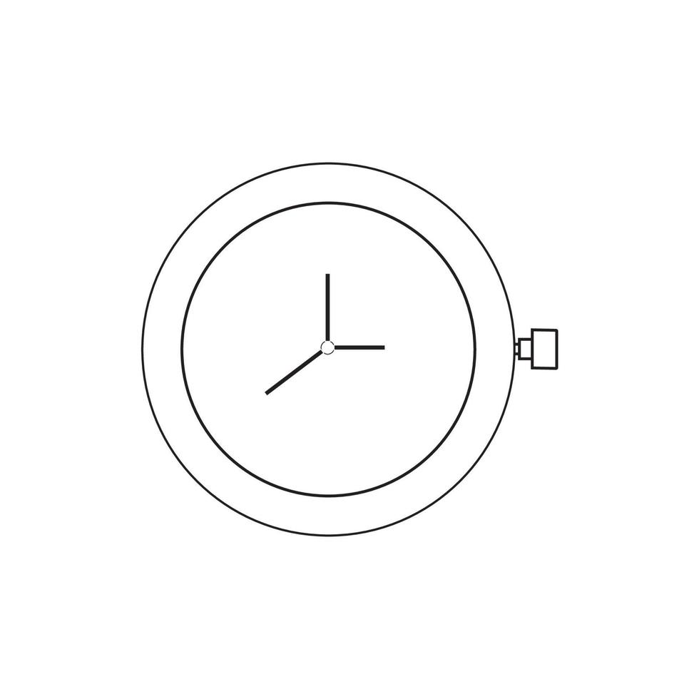 horloge goutte icône logo vector design