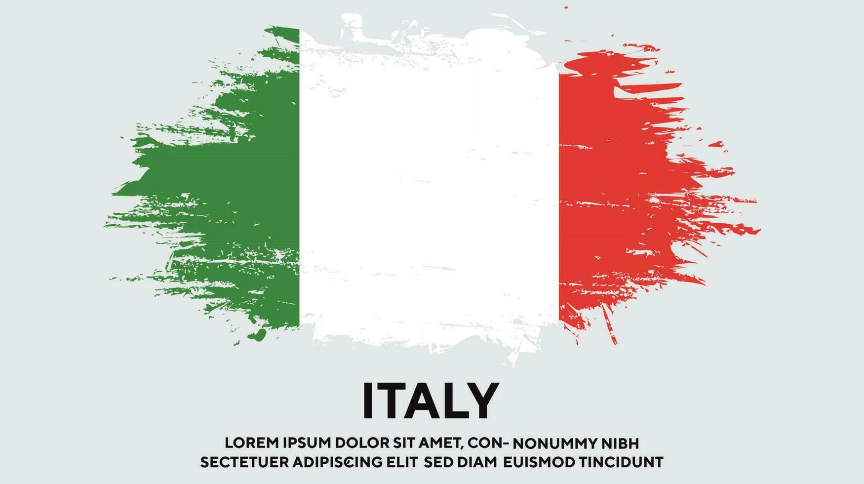 nouveau vecteur de conception de drapeau coloré italie texture grunge
