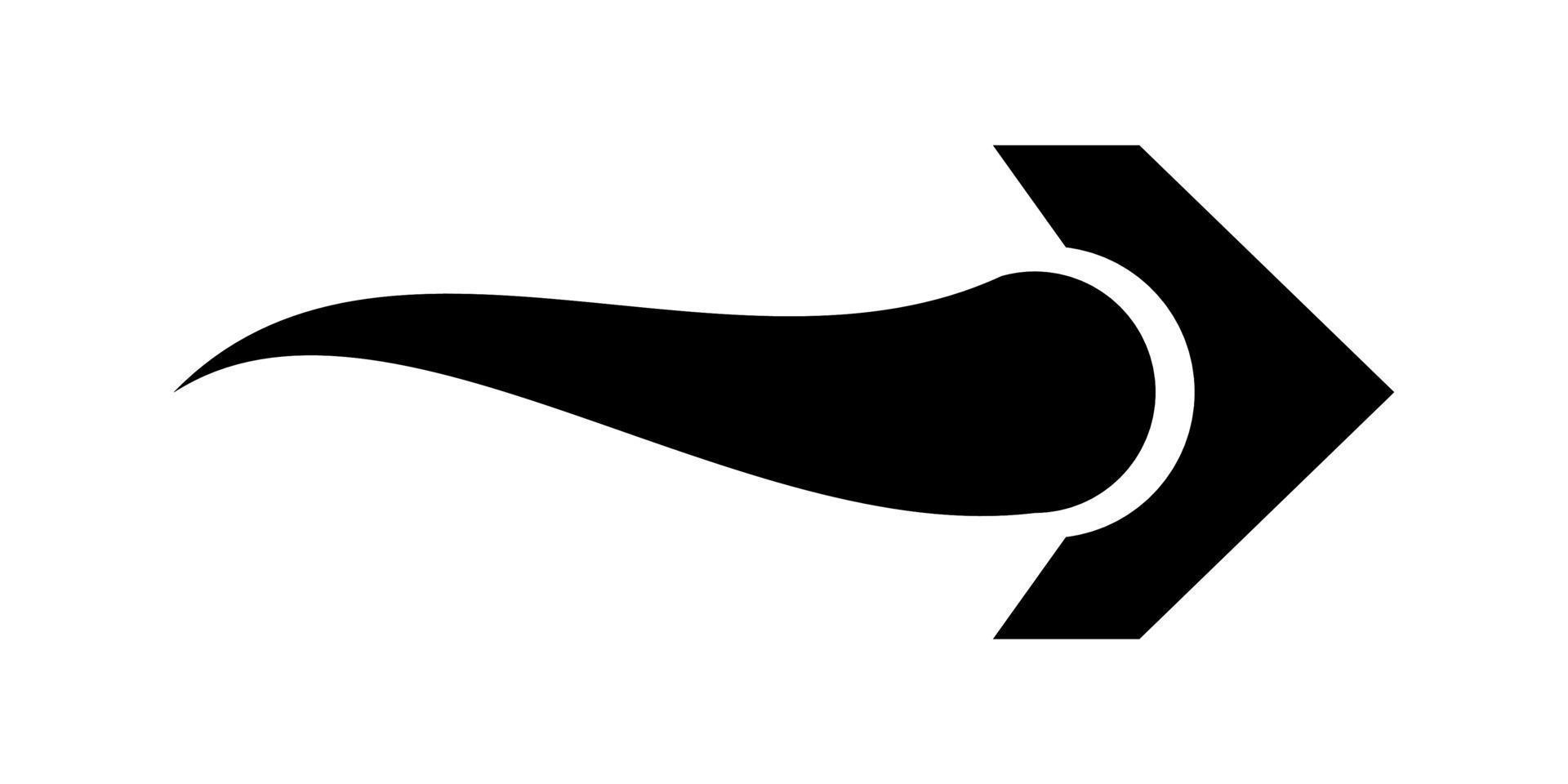 illustration vectorielle graphique de flèche noire cion vecteur