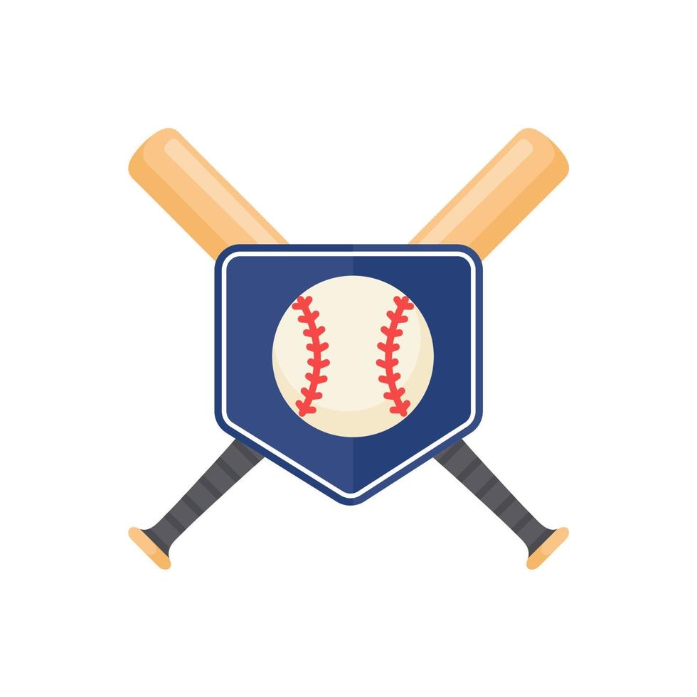 les battes de baseball sont utilisées pour frapper des balles de baseball lors d'événements sportifs. vecteur