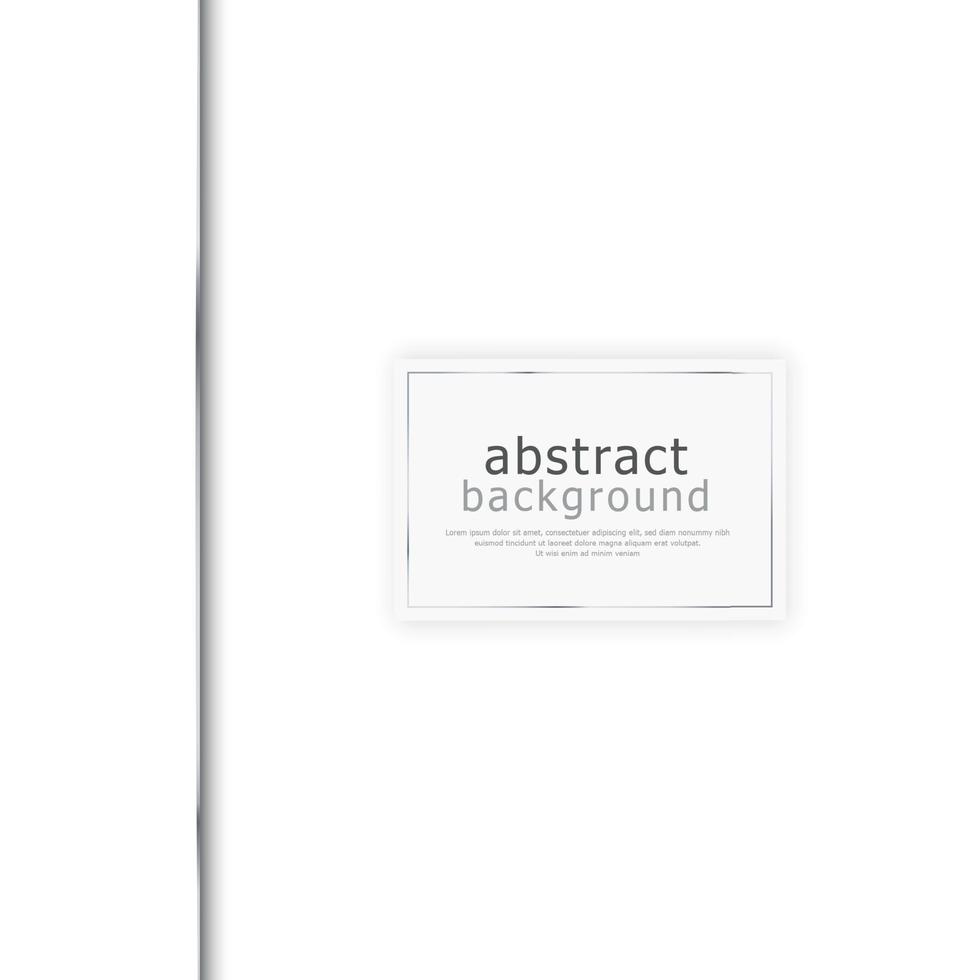 fond blanc abstrait avec des lignes en acier, carte postale de modèle web vierge pour la publicité - vecteur
