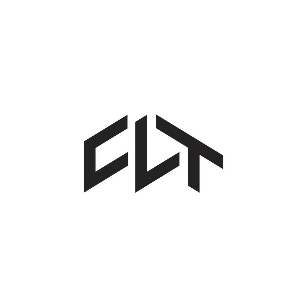 vecteur de concept de logo clt initial. symbole d'icône créative vecteur pro
