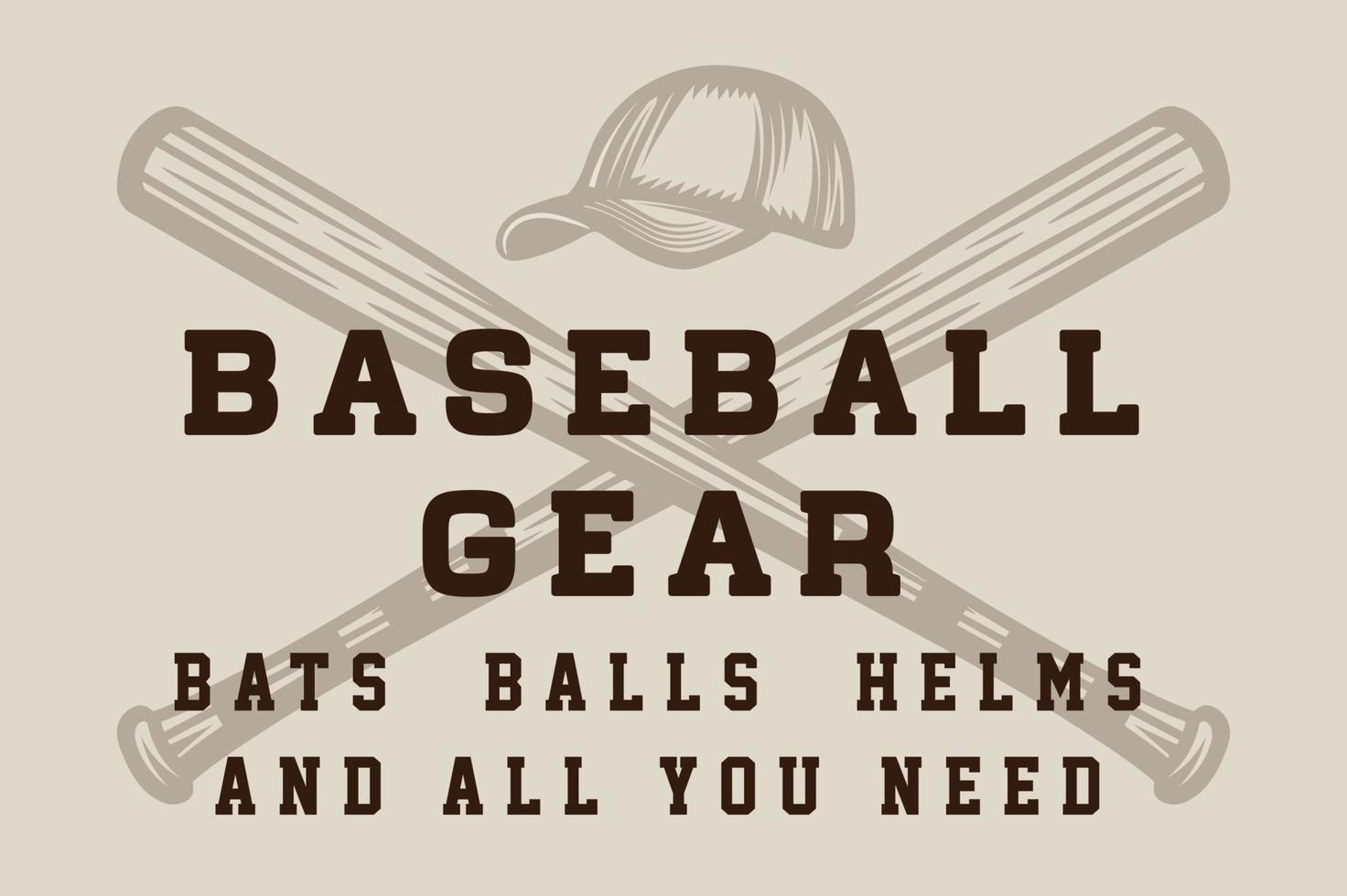 affiche d'emblème de logo de baseball vecteur