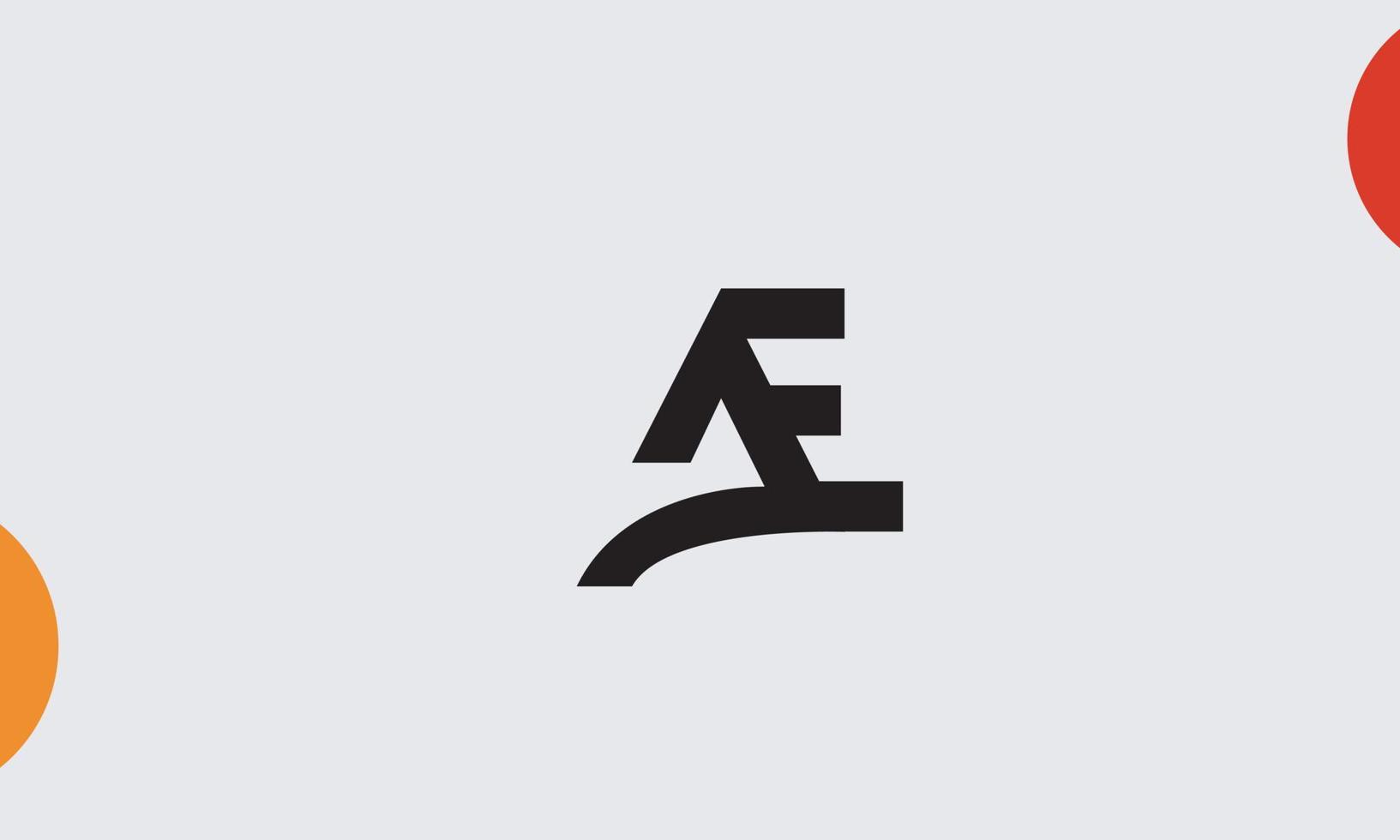 alphabet lettres initiales monogramme logo ae, ea, a et e vecteur