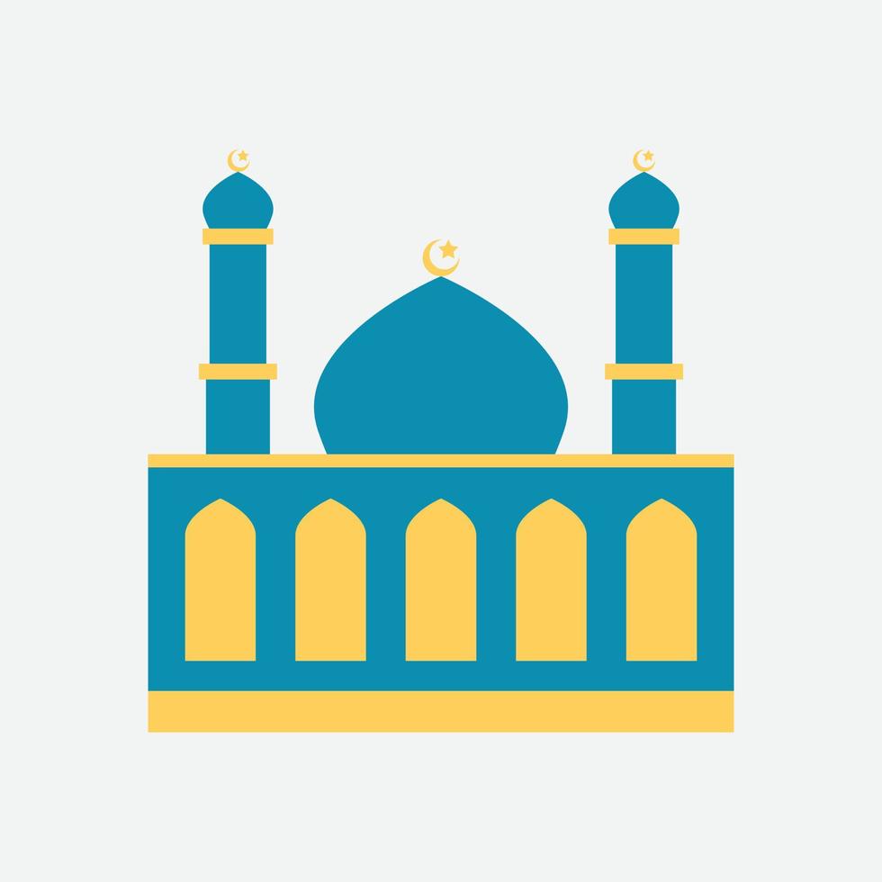 objet d'illustration vectorielle mosquée pour la conception islamique vecteur