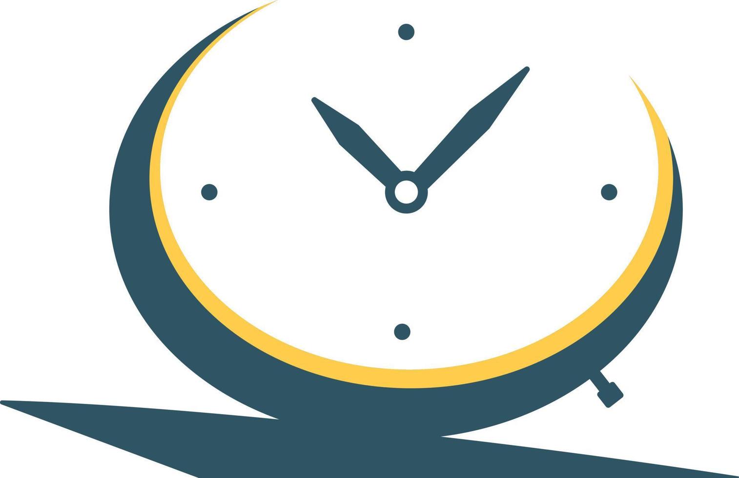 modèle de conception de logo d'horloge. temps 24 heures concept de logo intelligent. vecteur